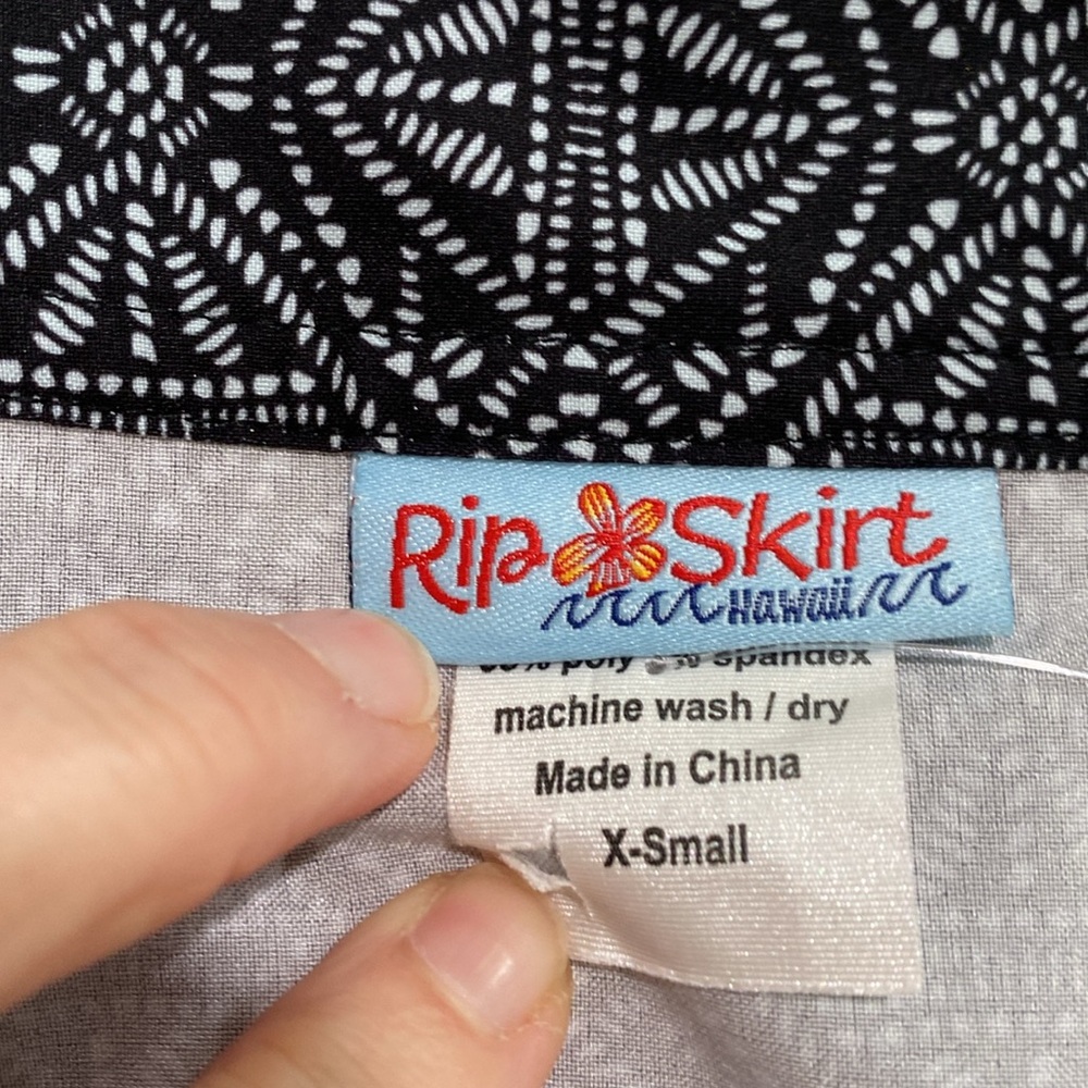 RIPSKIRT Hawaii length 1 black pearl batik lotta leg length - Picture 3 of 13